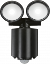 230V IP55 Twin Spot LED Security Light - Black