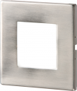 230V IP20 1W Stainless Steel Recessed LED Wall Light