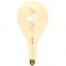 4W LED Vintage Soft Coil Vertical Filament Giant Pear Drop - ES, Amber, 1800K