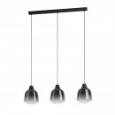 Pendant Light Steel Black / Glass Black-grey-transparent - SEDBERGH