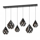 Pendant Light Steel Black, Copper - CARLTON 1