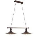 Pendant Light Steel Antique-brown, Beige - STOCKBURY