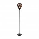 Floor Light Steel Black, Copper - CARLTON 1
