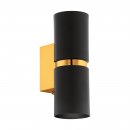 Wall Light Steel Black, Gold - PASSA