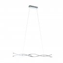 Pendant Light Steel, Aluminium Chrome / Plastic White - LASANA 2