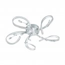 Wall / Ceiling Light Aluminium, Steel Chrome / Plastic, Brilliant Glass White, Clear - VALLEMARE