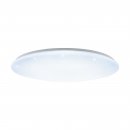 Ceiling Light Steel White / Plastic With Crystal Effect White - GIRON-S