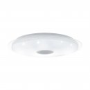 Ceiling Light Steel, Plastic White, Transparent / Plastic With Crystal Effect White, Silver - LANCIANO