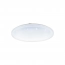 Wall / Ceiling Light Steel White / Plastic With Crystal Effect White - FRANIA-S