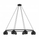 Pendant Light Steel Black, White - CANTALLOPS