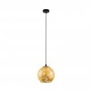 Pendant Light Steel Black / Glass Gold Color - ALBARACCIN