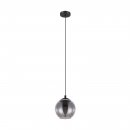 Pendant Light Steel Black / Glass Vaporized Black-transparent - ARISCANI
