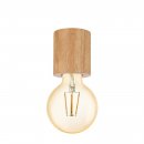 Ceiling Light Wood Brown - TURIALDO