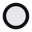 Recessed Light Steel Black / Plastic White - FUEVA-Z