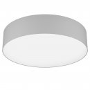 Ceiling Light Steel White / Fabric Linen, Plastic Grey, White - ROMAO-Z
