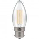LED Candle Filament Dimmable Clear 5W 2700K BC-B22d