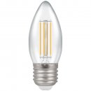 LED Candle Filament Dimmable Clear 5W 2700K ES-E27