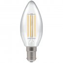 LED Candle Filament Dimmable Clear 5W 2700K SBC-B15d
