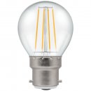 LED Round Filament Dimmable Clear 5W 2700K BC-B22d