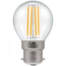 LED Round Filament Clear 6.5W 2700K BC-B22d