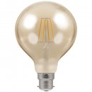 LED Globe G95 Filament Antique 5W Dimmable 2200K BC-B22d