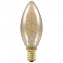 LED Candle Spiral Filament Antique 2.5W Dimmable 2200K SES