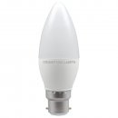 LED Candle Thermal Plastic 5.5W 2700K BC-B22d