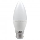 LED Thermal Plastic Candle 5W 2700K Dimmable BC-B22d