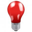 Colourglazed GLS 25W Red ES-E27