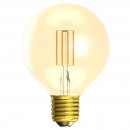 Aztex 6W LED CRI90 Vintage 80mm Globe Dimmable - ES, Amber, 2200K