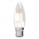 4W LED Filament Satin Candle - BC, 2700K