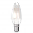 4W LED Filament Satin Candle - SBC, 2700K