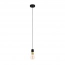 Pendant Light Steel Black, Brass - CALARI