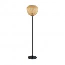Floor Light Steel Black / Wood Natural - DEMBLEBY