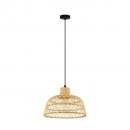 Pendant Light Steel Black / Wood Natural - AUSNBY