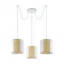 Pendant Light Steel White / Paper, Seagrass White, Brown - ARNHEM