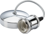 6" E27 Vintage Pendant Set - Polished Chrome