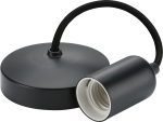 6" E27 Contemporary Pendant Set - Anthracite