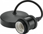 6" E27 Vintage Pendant Set - Anthracite