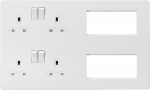 Screwless Combination Plate - Matt White