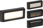 230V IP65 5W LED CCT Adjustable Surface Mount Brick light - Black