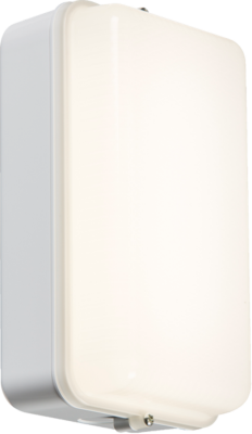 230V IP54 5W LED Security Amenity Bulkheads with Daylight Sensor - White