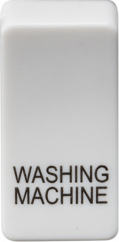 Switch cover "marked WASHING MACHINE" - white