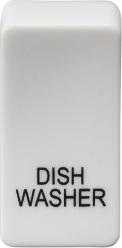 Switch cover "marked DISHWASHER" - white