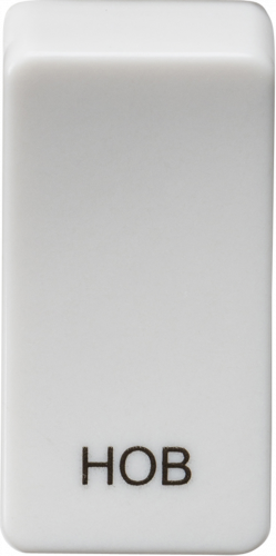 Switch cover "marked HOB" - white