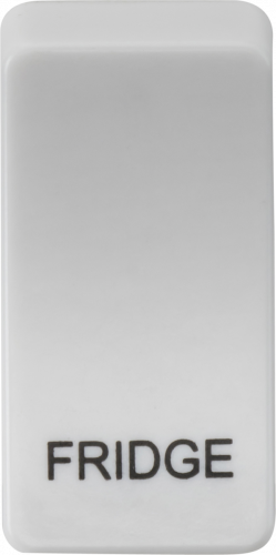 Switch cover "marked FRIDGE" - white