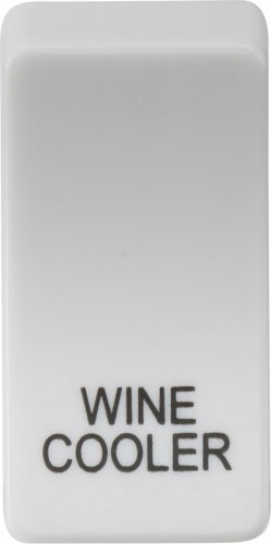 Switch cover "marked WINE COOLER" - white