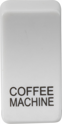 Switch cover "marked COFFEE MACHINE" - white
