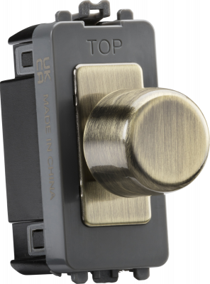 1G 2-way 10-150W (5-100W LED) intelligent dimmer - antique brass