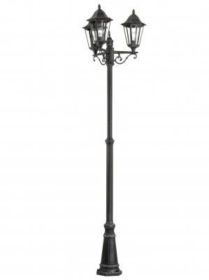 Floor Light Cast Aluminium Black, Silver-patina / Glass Clear - NAVEDO